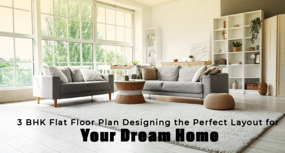 3 BHK Flat Floor Plan