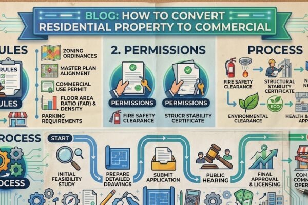 How to Convert Residential Property to Commercial: Rules, Permissions and Process