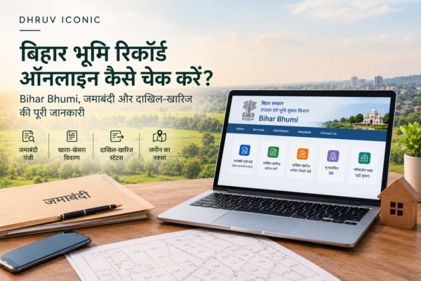 बिहार भूमि रिकॉर्ड ऑनलाइन कैसे चेक करें – Bihar Bhumi पोर्टल पर जमाबंदी, खाता-खेसरा, दाखिल-खारिज और जमीन का नक्शा।