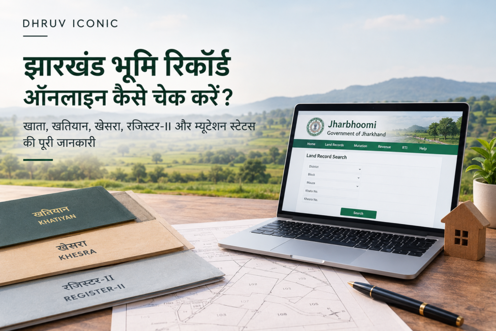 झारखंड भूमि रिकॉर्ड ऑनलाइन कैसे चेक करें – झारभूमि पोर्टल, खाता, खतियान, खेसरा और रजिस्टर-II की जानकारी